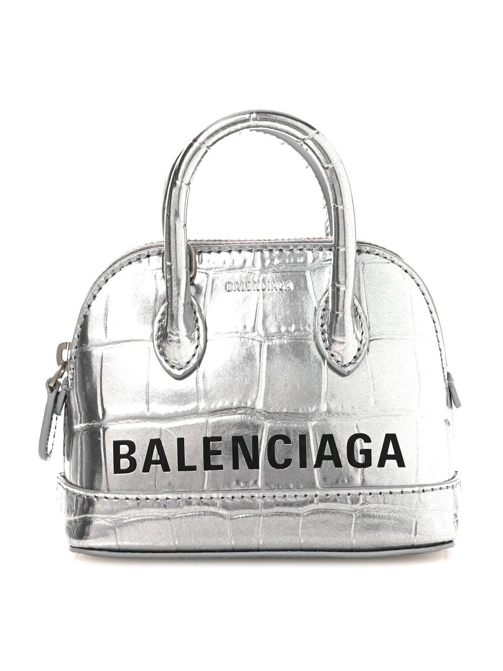 Balenciaga Metallic Calfskin Logo #343335B49B